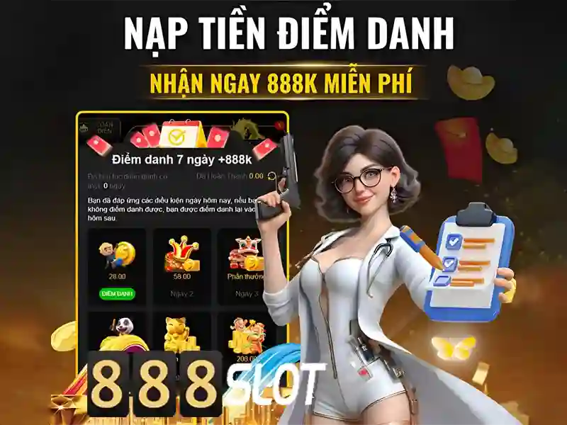 Ưu Đãi Slot Hấp Dẫn IMG.T --></p><h2><strong>Ưu Đãi Slot Hấp Dẫn Tại 888SLOT</strong></h2><p>888SLOT thường xuyên tổ chức các chương trình khuyến mãi hấp dẫn, bao gồm:</p><ul><li><strong>Mã nhận thưởng 888slot</strong> cho thành viên mới đăng ký.</li><li>Giảm giá lên đến 50% cho các lần nạp tiền.</li><li>Quay số trúng thưởng mỗi ngày với giải thưởng lên đến 1 tỷ VNĐ.</li></ul><p>Đặc biệt, 888SLOT còn có chương trình <strong>mã nhận thưởng 888slot</strong> cho người chơi trung thành, giúp họ tận dụng tối đa các ưu đãi.</p><h3>Bảo Mật Và Minh Bạch Trong Trò Chơi</h3><p>888SLOT cam kết cung cấp môi trường trò chơi công bằng và minh bạch. Hệ thống bảo mật 2 lớp đảm bảo an toàn cho tài khoản và thông tin cá nhân của người chơi. Mọi kết quả trò chơi đều được kiểm tra bởi các chuyên gia độc lập.</p><p class='body_img'></p><h2><strong>Ưu Đãi Slot Hấp Dẫn Tại 888SLOT</strong></h2><p>888SLOT thường xuyên tổ chức các chương trình khuyến mãi hấp dẫn, bao gồm:</p><ul><li><strong>Mã nhận thưởng 888slot</strong> cho thành viên mới đăng ký.</li><li>Giảm giá lên đến 50% cho các lần nạp tiền.</li><li>Quay số trúng thưởng mỗi ngày với giải thưởng lên đến 1 tỷ VNĐ.</li></ul><p>Đặc biệt, <a href=
